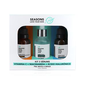 Kit 3 Serums: Vitamina C + Ácido Hialurónico + Niacinamida