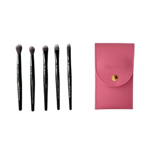 Mini Kit de 5 Brochas Especialista de Ojos en Estuche Pinky Pink