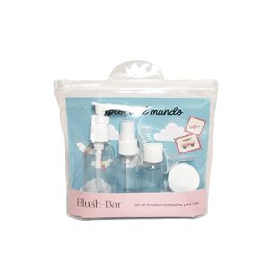 Buen Viaje! Set de Contenedores Rellenables para Viaje con Mini Embudo