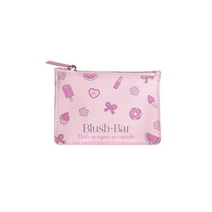 Mini Billetera/Llavero Blush-Bar Todo Es Mejor En Rosado