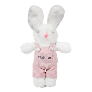 Peluche Suavecito de la Coneja Blush-Bar Segunda Edición con Overoles Rosados